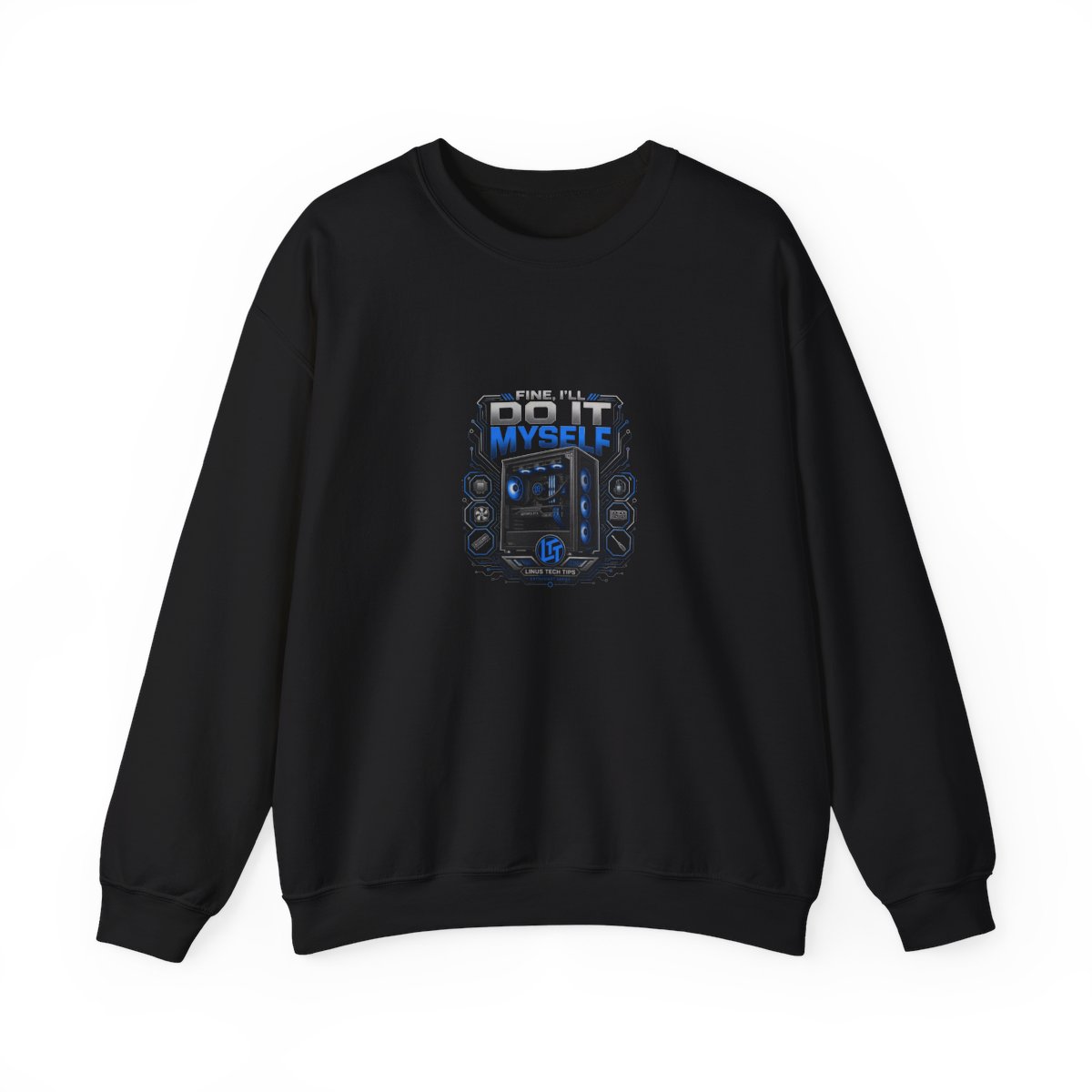 Linus Tech Tips "Custom PC Build" Crewneck - Linus Tech Tips official Sweatshirts merch